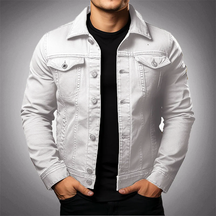 Modern button-front casual jacket for men | Armand