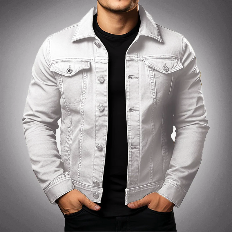 Modern button-front casual jacket for men | Armand