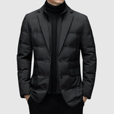 Elegant Quilted Button Jacket for Men | Lorenzo