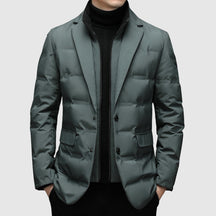 Elegant Quilted Button Jacket for Men | Lorenzo