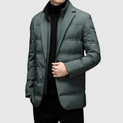 Elegant Quilted Button Jacket for Men | Lorenzo