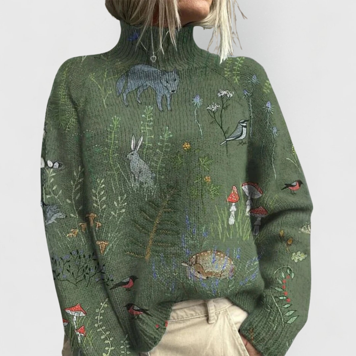 Cozy Turtleneck Sweater with Relaxed Fit for Women | Seren