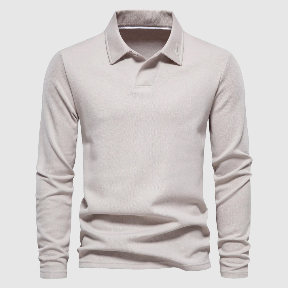 Classic Full-Sleeve Polo Shirt for Men | Lorenzo