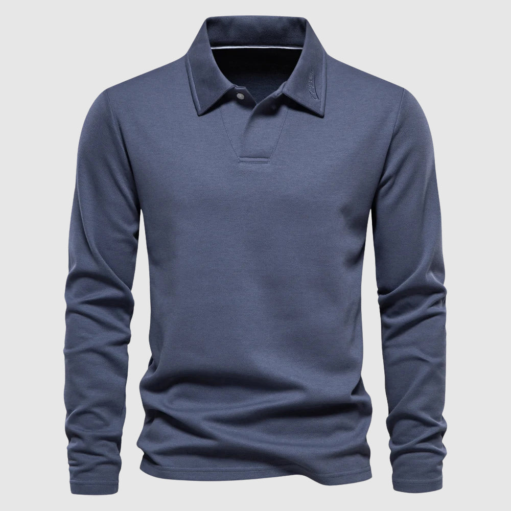 Classic Full-Sleeve Polo Shirt for Men | Lorenzo