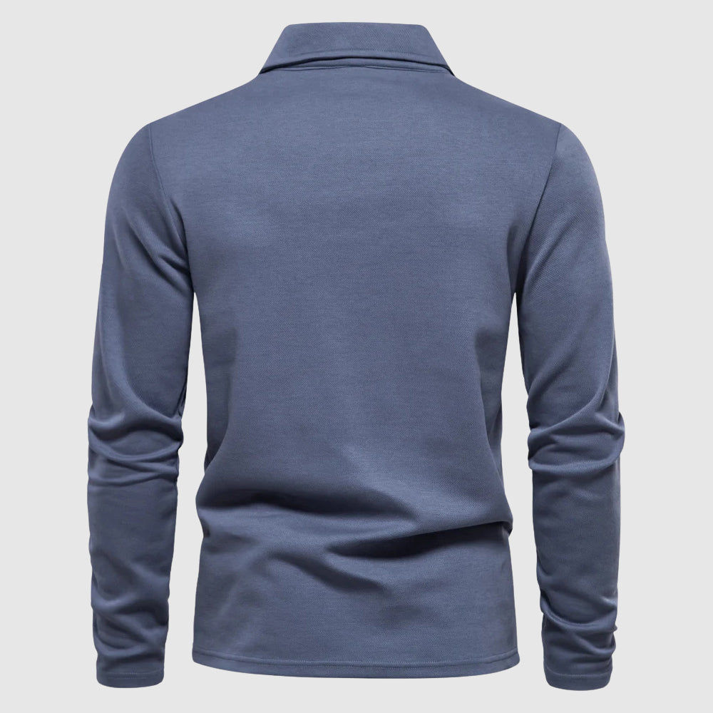 Classic Full-Sleeve Polo Shirt for Men | Lorenzo