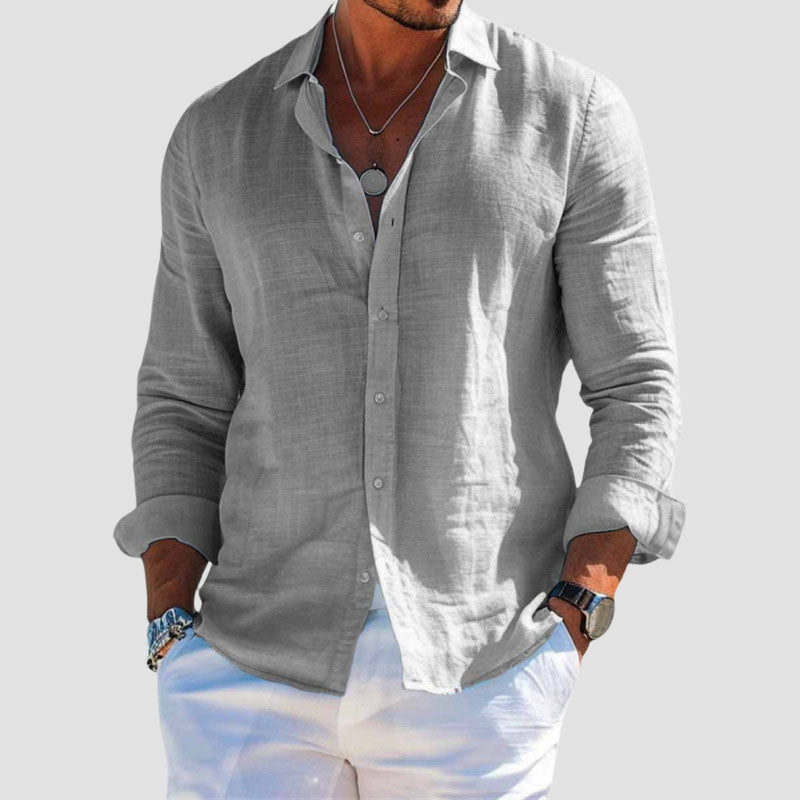 Classic Long Sleeve Shirt for Men | Matteo