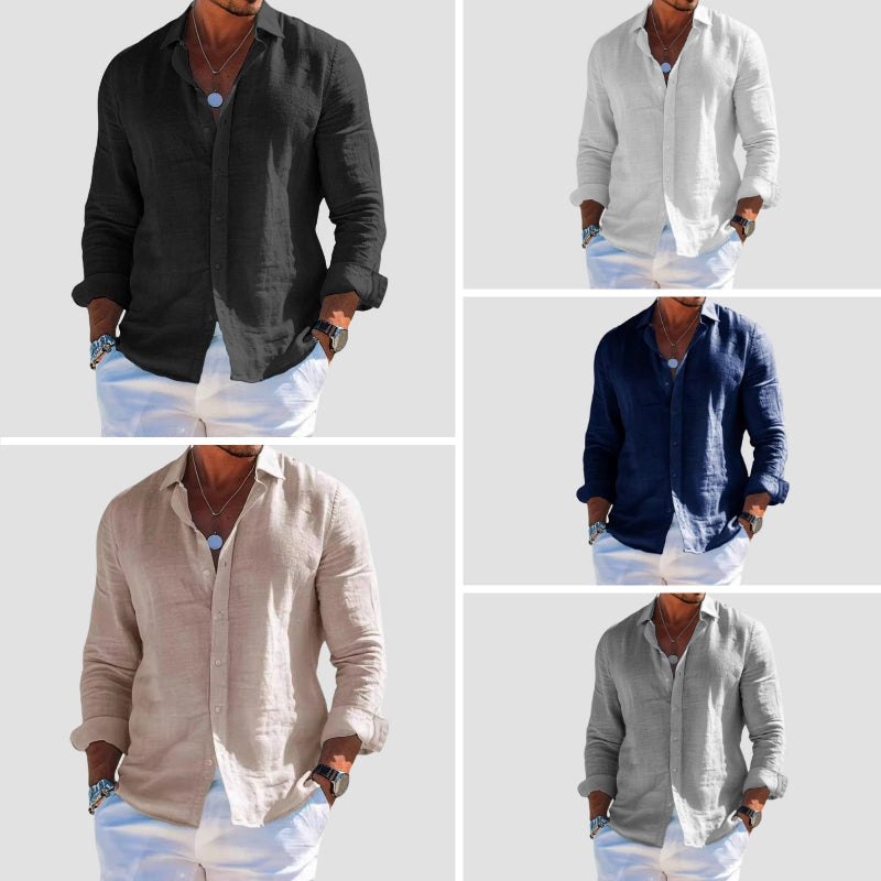 Classic Long Sleeve Shirt for Men | Matteo