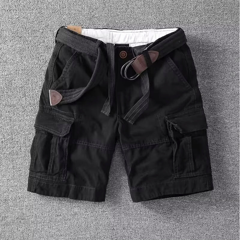 Utility cargo shorts with adjustable waist for men | Marco