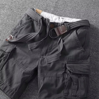 Utility cargo shorts with adjustable waist for men | Marco