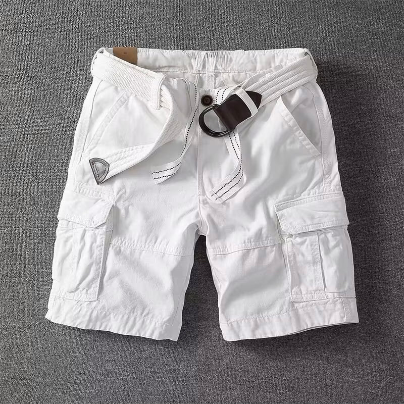 Utility cargo shorts with adjustable waist for men | Marco