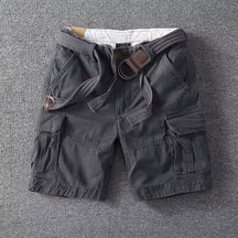 Utility cargo shorts with adjustable waist for men | Marco
