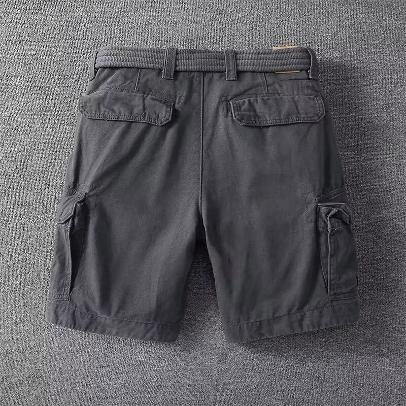 Utility cargo shorts with adjustable waist for men | Marco