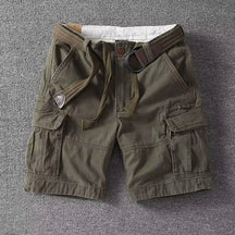 Utility cargo shorts with adjustable waist for men | Marco