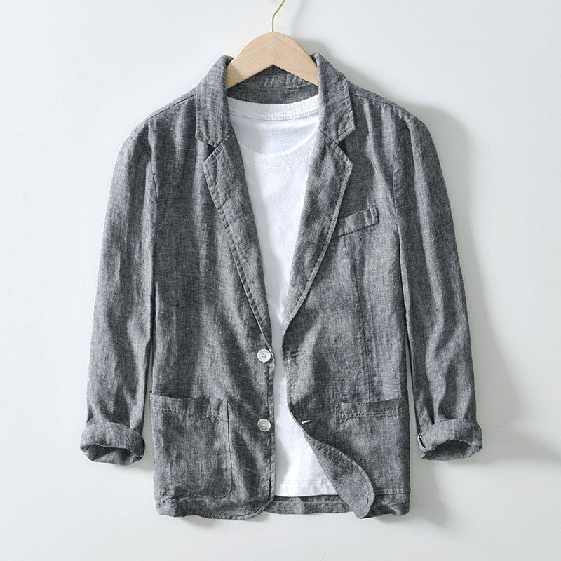 Tailored Notch Lapel Blazer for Men | Alessio