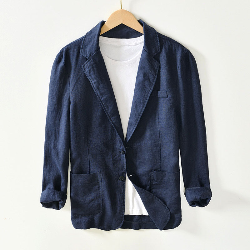 Tailored Notch Lapel Blazer for Men | Alessio