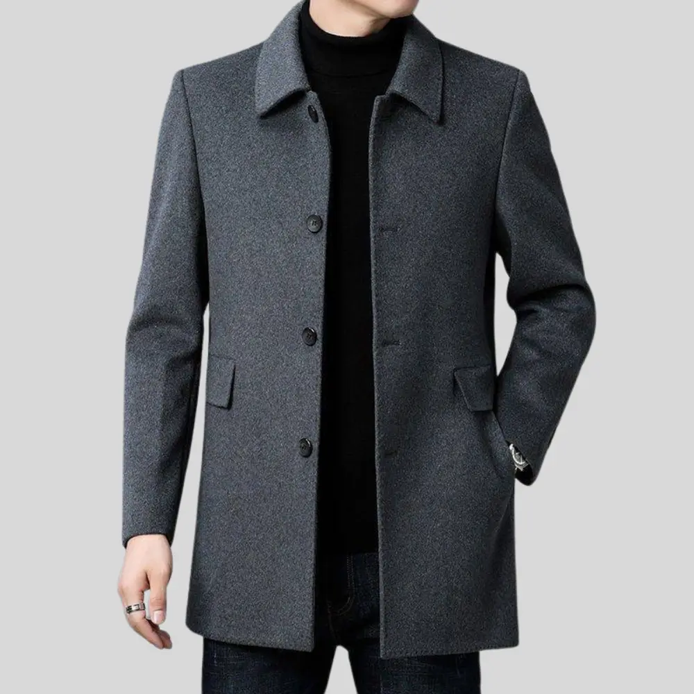 Beaumont | Men's Tailored Wool Blend Overcoat