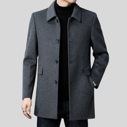 Beaumont | Men's Tailored Wool Blend Overcoat