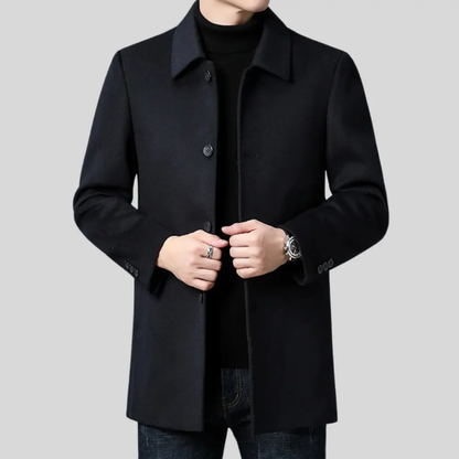 Beaumont | Men's Tailored Wool Blend Overcoat