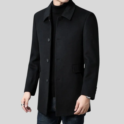 Beaumont | Men's Tailored Wool Blend Overcoat