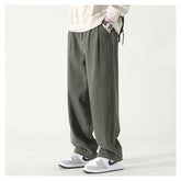 Relaxed wide leg pleated pants for women | Arlen