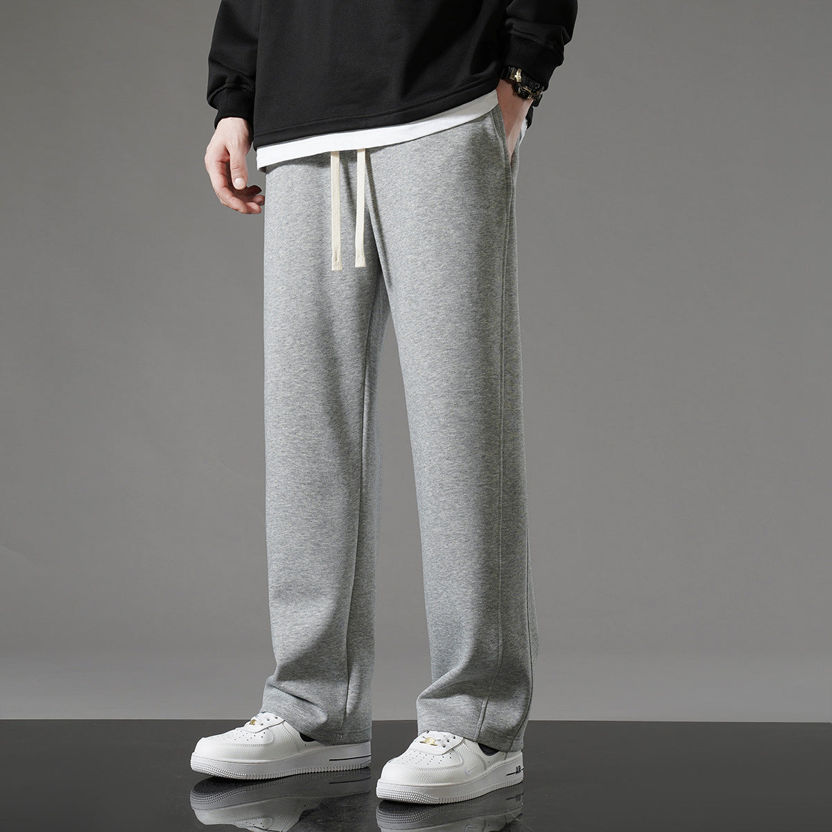 Relaxed drawstring straight leg pants for women | Mira