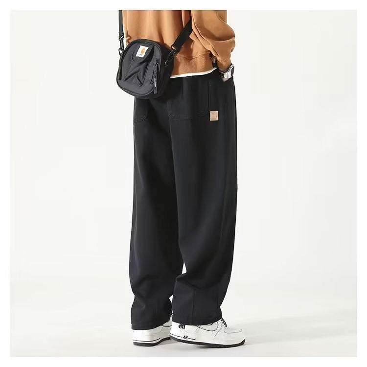 Relaxed wide leg pleated pants for women | Arlen