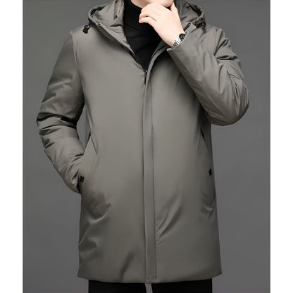 Long insulated warm winter jacket for men | Tristan