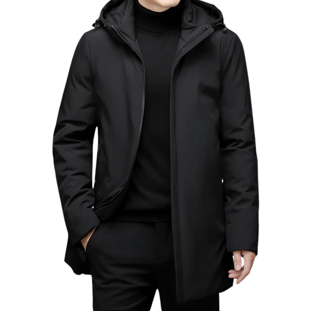 Long insulated warm winter jacket for men | Tristan