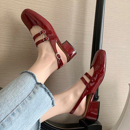 Classic orthopaedic everyday leather flats for women | Nancy