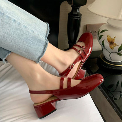 Classic orthopaedic everyday leather flats for women | Nancy