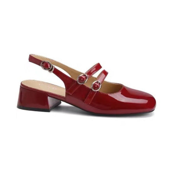 Classic orthopaedic everyday leather flats for women | Nancy