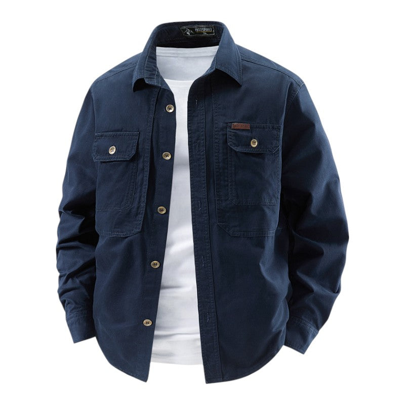 Classic work shirt with pockets for men | Brenton