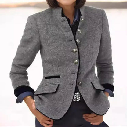 Camila | Women's Blazer with Contrast Trim