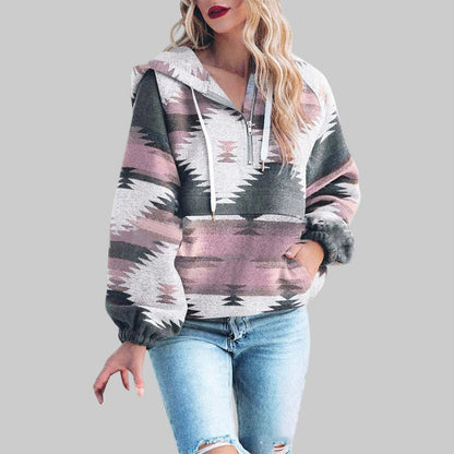 Comfy oversized zip-up everyday hoodie for women | Saku