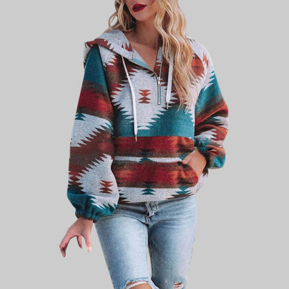 Comfy oversized zip-up everyday hoodie for women | Saku