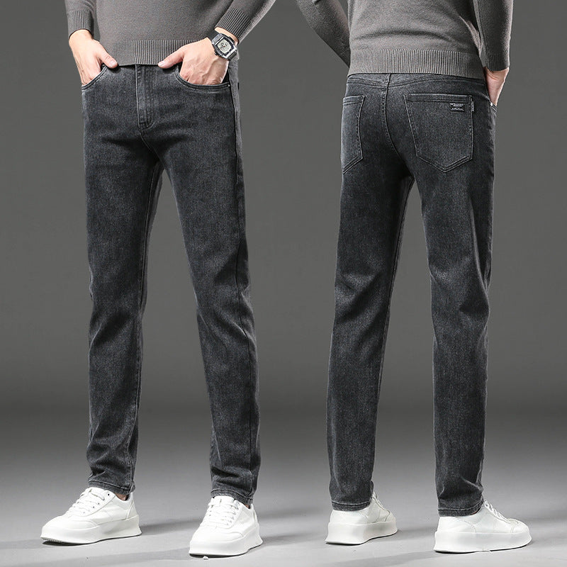 Fleece lined classic denim jeans for men | Kellan