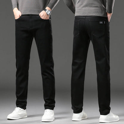 Fleece lined classic denim jeans for men | Kellan