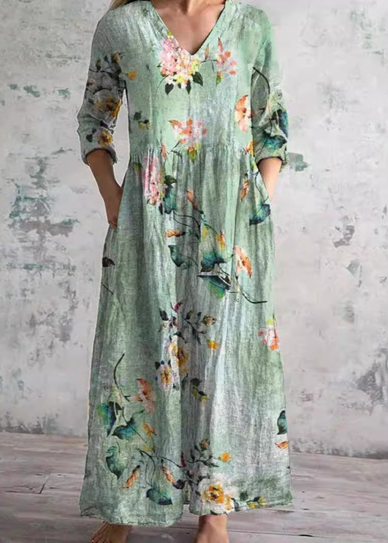 Light floral everyday flowing dress for women | Elara