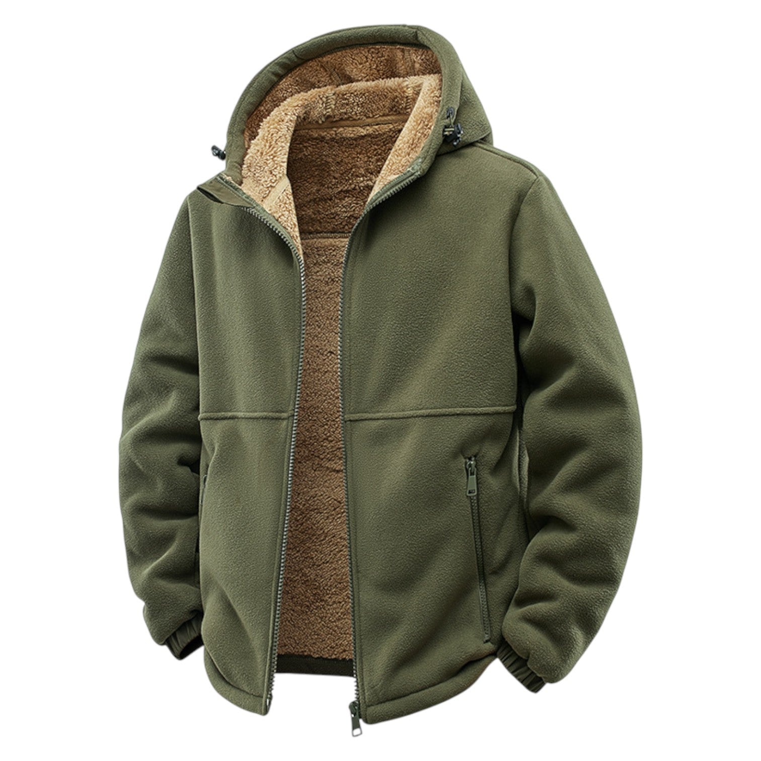Hooded zip jacket for men | Alder