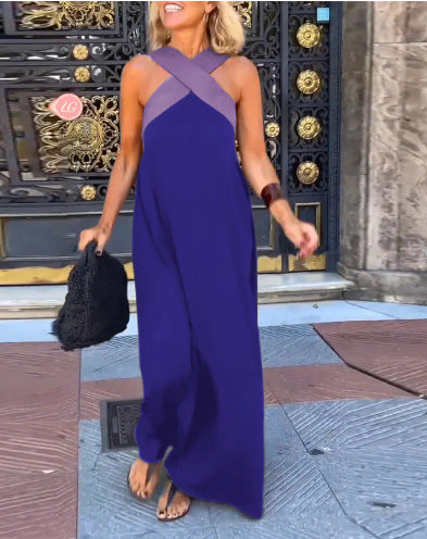 Elegant crossed-cut everyday dress for women | Delphine