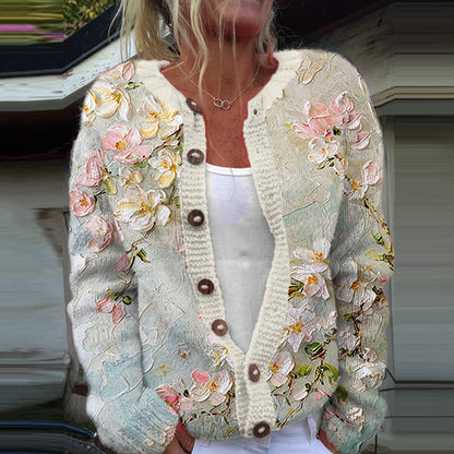 Floral Open-Front Cardigan for Women | Mirelle