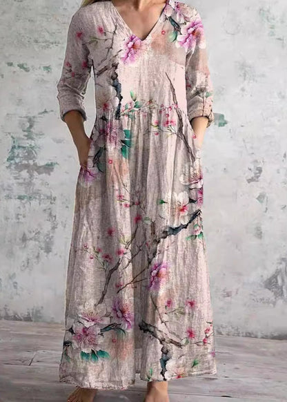 Light floral everyday flowing dress for women | Elara