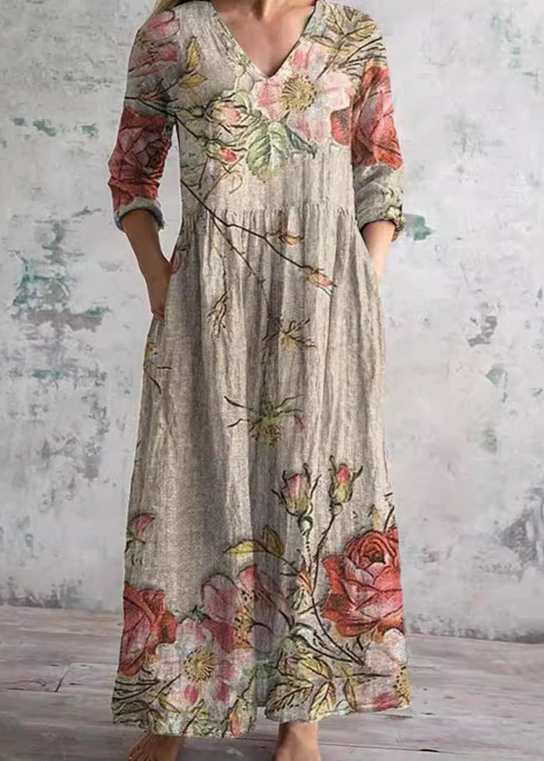 Light floral everyday flowing dress for women | Elara