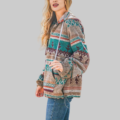 Comfy oversized zip-up everyday hoodie for women | Saku