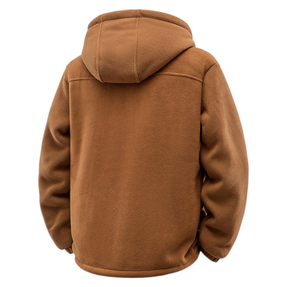 Hooded zip jacket for men | Alder