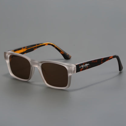 Squared-frame ergonomic sunglasses for men | Ellery