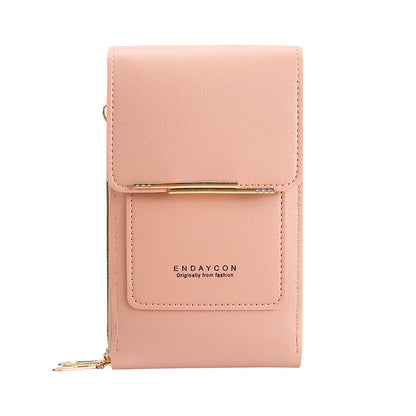 Stylish touch-screen phone messenger bag for women | Cora