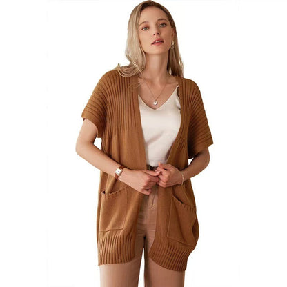 Lightweight open-front knit everyday cardigan for women | Cassava