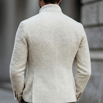 Calix | Men's Single Breasted Stand Collar Cardigan