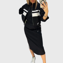 Sporty Mid-Length Two-Piece Set for Women | Liora